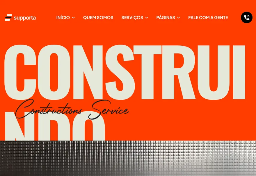 Modelo de site para construtora clássica