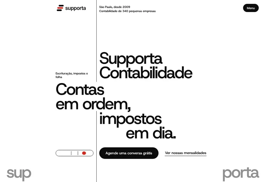 Modelo de site para contabilidade