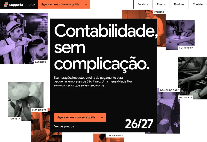 Modelo de site para escritório contábil