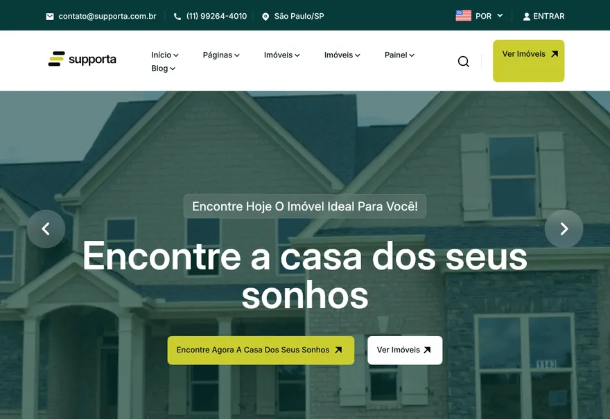 Modelo de site: Imobiliária