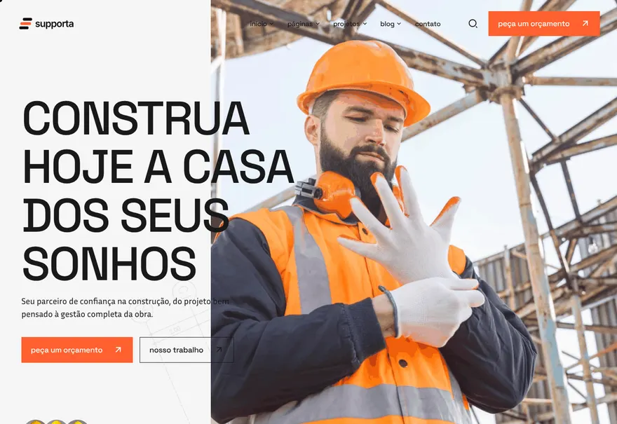 Modelo de site para indústria
