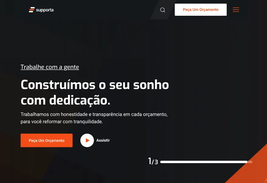 Modelo de site para reformas